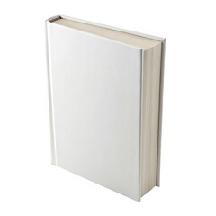 Naklejka premium A blank white book isolated on transparent background