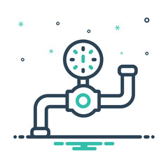 Mix icon for gas line