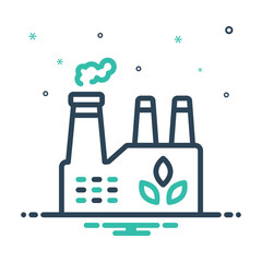 Mix icon for eco energy factory