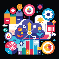 Company Performance and Upward Arrow
