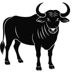 watter buffalo vector