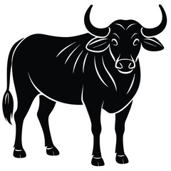 watter buffalo vector