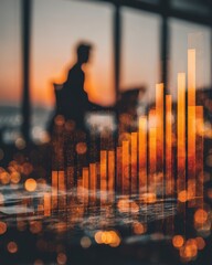 Business growth analysis urban office space data visualization infographic