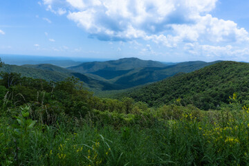 mountain landscape with blue sky