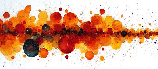 Colorful Abstract Dots Swirl