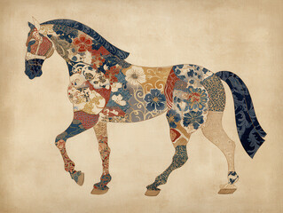 浮世絵（Ukiyoe）／馬	