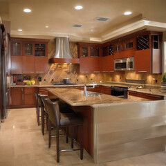 Minimalist apartment hallway with wood floor and modern design
Modern home architecture featuring staircase with sleek lines