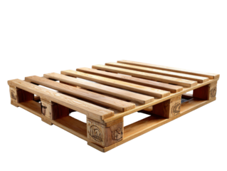Wooden Pallet for Transport: A sturdy wooden pallet, meticulously crafted for secure transport, stands as a symbol of reliability and efficiency in logistics and supply chain management.