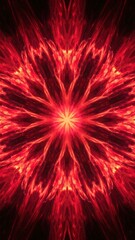 Abstract red symmetrical pattern