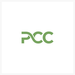 Modern Minimalist PCC Letter Logo Design