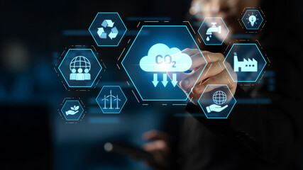 Carbon reduction at the center of sustainable strategies, including renewable energy, recycling,...