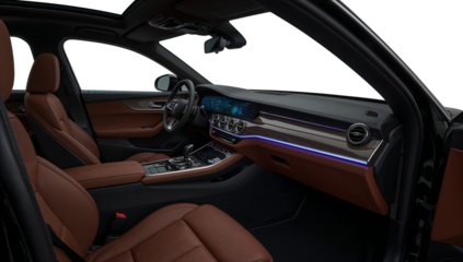 Interior vision showcasing luxury automotive design blending elegance and technological