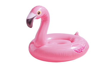 Pink flamingo inflatable pool float
