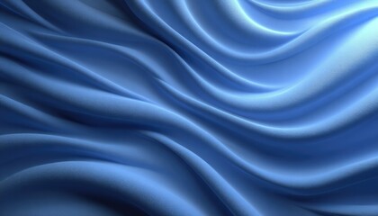 Obraz premium Smooth, flowing curves of light blue fabric create a visually appealing texture