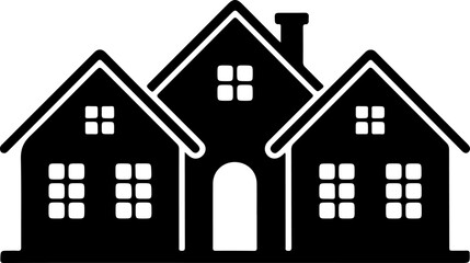 Home Silhouette Vector Art