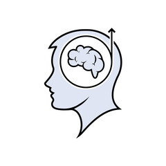 Learning Development Icon. Update, Upgrade Knowledge.  