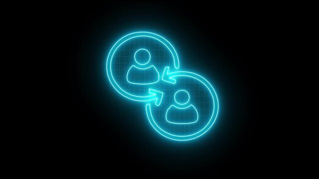 Glowing affiliate program, futuristic digital marketing concept, innovative online business strategy, 4k video on dark background - Powered by Adobe