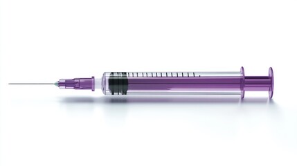 Fototapeta premium Medical Syringe on White Background