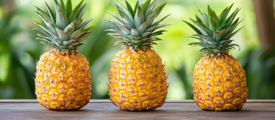 pineapples in the market