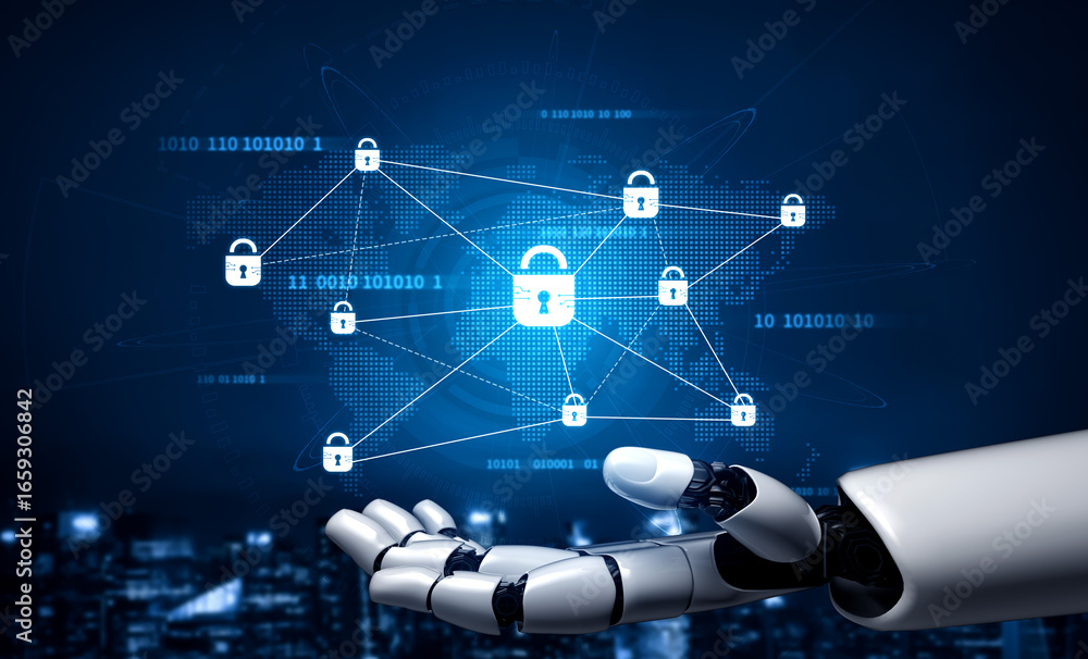Poster ai strengthens cybersecurity with smart threat detection, virtual firewalls, and automated systems t