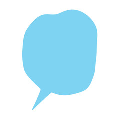 Hand drawn speech bubble Blank empty message box Textbox frame for banners, price tags, stickers, design