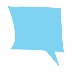 Hand drawn speech bubble Blank empty message box Textbox frame for banners, price tags, stickers, design