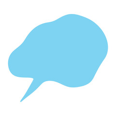 Hand drawn speech bubble Blank empty message box Textbox frame for banners, price tags, stickers, design