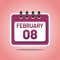 February 8 Schedule Planner Template