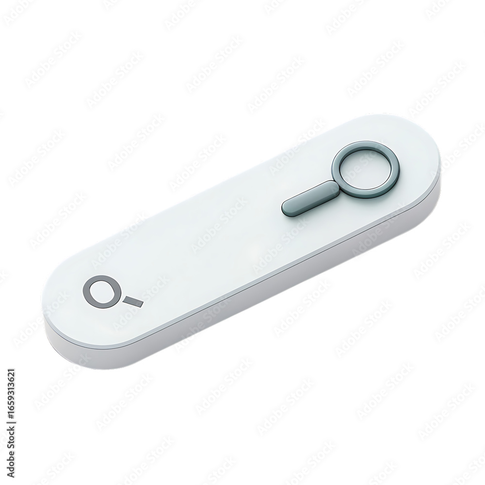 Poster search bar magnifying glass icon white background minimal ui design for website app interface design