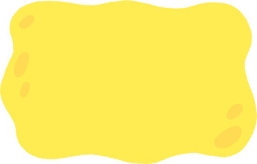 Obraz premium Curved Wavy Cheese Banner Template – Yellow Dairy Cartoon Background for Snack Ads and Menu Poster