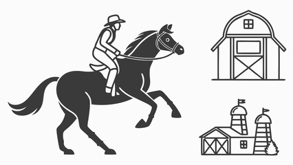 Fototapeta premium silhouette of a horse