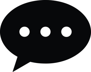 Speech Bubble Icon with Ellipsis