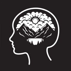 Abstract geometric pattern with vibrant color accents isolated on white background isolated on transparent background silhouette