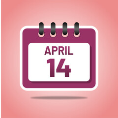 April 14 Clean Planner Illustration