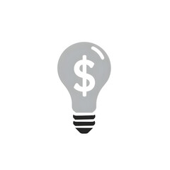 light bulb with dollar sign