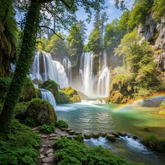 Obraz premium waterfall in the jungle