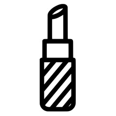 Lipstick illustration in outline