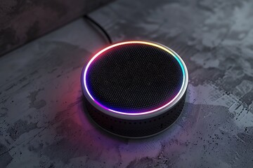 3D render of a portable speaker 