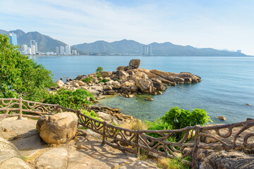 Awesome view of Hon Chong Promontory in Nha Trang, Vietnam