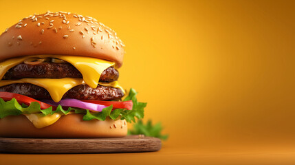 Burger Joint, juicy burger with melted cheese