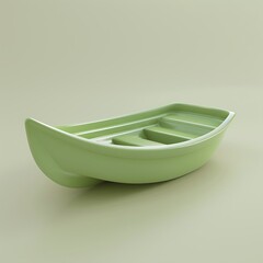 3d render of a green ship