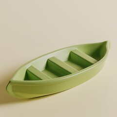 3d render of a green ship