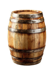 Aged wooden barrel, full view (3)