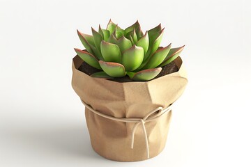 cactus in a pot isolated