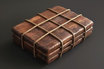vintage wooden raped box
