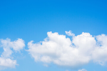 夏の空　澄んだ青空とフワフワの雲32