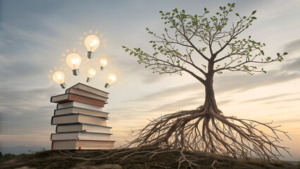 books on tree