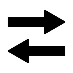 右向きと左向きのセットアイコンイラスト001