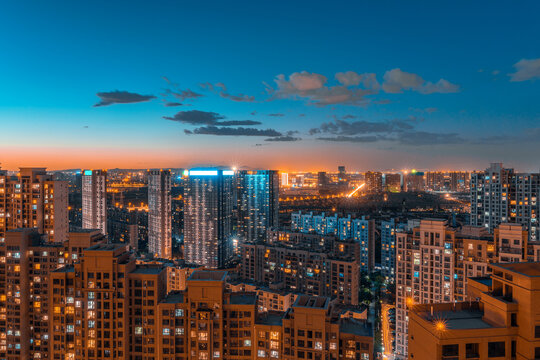Night view of Xi'an, China