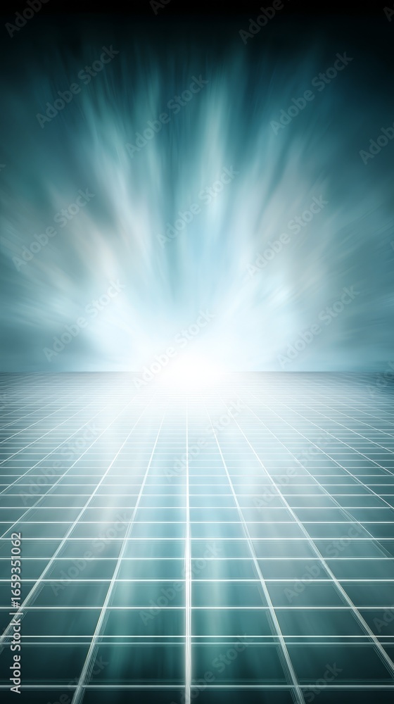 Poster abstract blue and white grid pattern background design for modern digital projects and creative pres